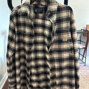 Carhartt Classic Black and White Checkered Flannel